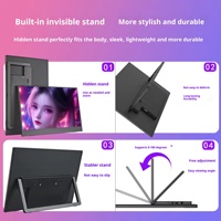 Écran portable Android 15,6 pouces IPS USB avec compatibilité True Wireless pour PC/Ordinateur de bureau et récepteur satellite TV