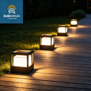 Lampes murales LED modernes en forme de cube carré pour extérieur et jardin avec corps en aluminium - Product Image 6