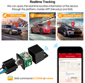 Thiết bị định vị xe hơi mini MiCODUS MV720, thiết bị theo dõi GPS, ngắt nhiên liệu, định vị xe máy, nền tảng miễn phí - Product Image 4