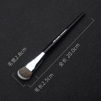 Penjualan Panas No.47 Kuas Makeup Profesional Bulu Sintetis Hitam Bentuk Angular untuk Perona Pipi dan Concealer, Penjualan Pabrik OEM ODM, Dapat Disesuaikan