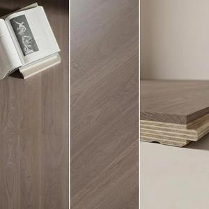 Planchers en bois brossé, parquet contrecollé avec surface texturée, lames de bois dur rustiques pour chambre à coucher - Product Image 2