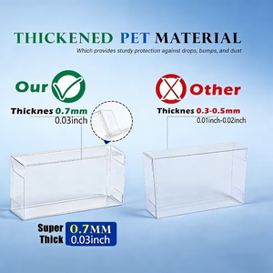 Boîte transparente empilable sur mesure pour cartes, casques, modèles d'art, poupées, vitrines de présentation pour figurines de collection ETB - Product Image 4