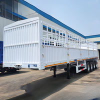 China fabriek verkoop direct hekwerk semi-trailer transport fruit groenten 40 ton hekwerk vrachttrailer hekwerk semi-trailer