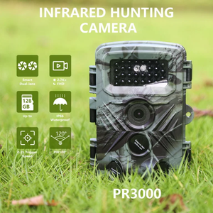 Caméra de <span class=keywords><strong>chasse</strong></span> avec port USB C, vision <span class=keywords><strong>nocturne</strong></span> infrarouge, étanche, caméra extérieure HD, électronique à induction, caméra de suivi - Product Image 2