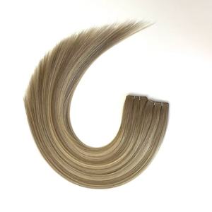 Extensions de cheveux humains russes balayage, dorées, invisibles, plates, parfaitement alignées avec Genius Weft - Product Image 3