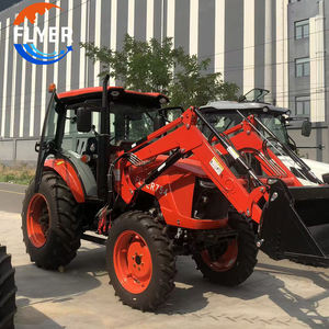 Tracteur agricole 4x4 CE 75 CV à prix d'usine avec chargeur frontal et cabine climatisée - Product Image 2