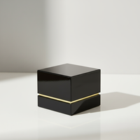 Boîte rigide en papier écologique de qualité supérieure avec couvercle et base pour bougies et parfums, impression UV, idéale pour les promotions de vacances