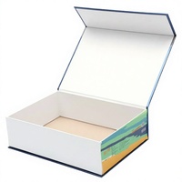 Boîte cadeau en carton rigide écologique avec logo personnalisé, fermeture magnétique, recyclable, imperméable, laminage mat, matériaux recyclés