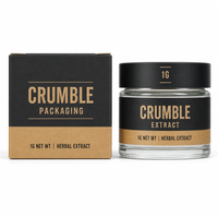 Boîte d'emballage en carton personnalisée pour concentrés de cire, extrait et crumble, contenants de 1 ml et 5 ml, pour Dabs