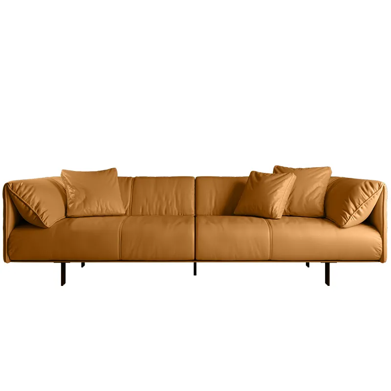 Moderne Meubels Sofa Licht Luxe Lederen Moderne Meubels Sofa Amerikaanse Stijl Woonkamer Combinatie Sofa