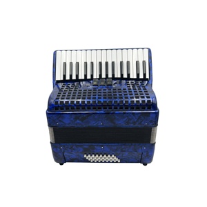 SEASOUND OEM <span class=keywords><strong>Accordéon</strong></span> chromatique de haute qualité à 30 touches, 32 basses, 3 registres, pour étudiants, en bois et celluloïd bleu, clavier de piano JP3032B - Product Image 3