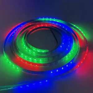 5050 RGB 60Leds/m Ws2812b Ip68 faixa de LED endereçável continuamente