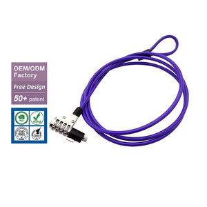 Serrure d'ordinateur portable en alliage de Zinc de qualité forteresse 4 chiffres Anti cisaillement Anti levier universel pour bureau café Co espaces de travail moyeux de travail à distance - Product Image 1