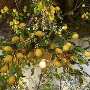 Matrimonio artificiale della decorazione di Festival del ristorante del negozio della casa degli steli della frutta della decorazione del ramo del limone