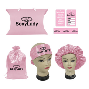 WD1หมวกคู่สำหรับคุณแม่และฉันหมวกผ้าไหมสีดำสำหรับผมกว้าง - Product Image 6