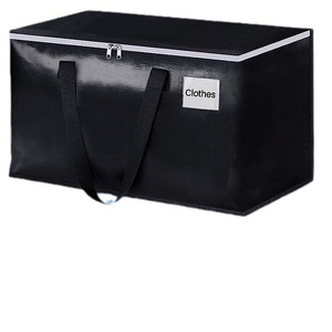 Sacs de transport robustes avec sangles de déménagement, grand sac de rangement pliable en PP imperméable pour l'extérieur avec poignée, sac de déménagement pliable - Product Image 1