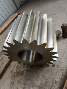 Engranaje recto de metal de gran diámetro forjado de fundición industrial pesada personalizado OEM de alto rendimiento para máquinas de transmisión - Product Image 6