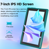 Tableta Portátil de 7 Pulgadas con Android 14 Educativo, 8 GB de RAM, 32 GB de ROM, 3000 mAh, Funda de Cuero