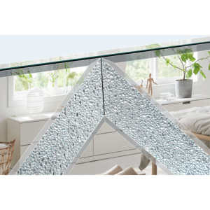 Mirror TV Media Console 47 Inch Diamond Glass Doors Dual Door <b>Open</b> <b>Storage</b> Space Compatible With 50 Inch - Product Image 6