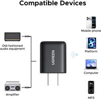 Adaptateur audio Bluetooth 6.0 UGREEN, câble adaptateur pour haut-parleurs de télévision et de maison, LDAC, récepteur audio sans fil haute résolution Bluetooth