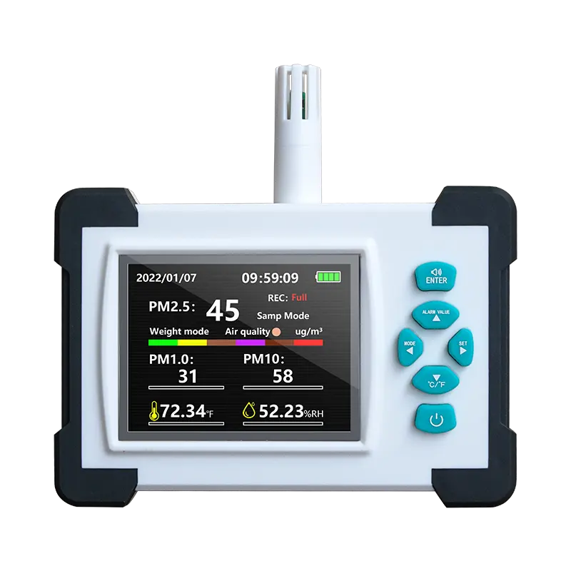 Particelle di polvere meterCO2 Air Monitor SR-516A sensore di polvere laster principio di dispersione PM2.5 contatore di particelle a 6 canali