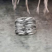 Verschlungene Crossover-Mode Chunky Band Gold Silber Rosé Vergoldete Breite Zeigefinger-Ringe
