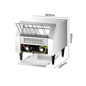 Grille-pain professionnel électrique commercial 220V en acier inoxydable à convoyeur à bande, équipement de cuisine pour réchauffeur de nourriture pour hôtels - Product Image 1