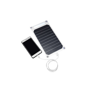ALECTER 10W 5V แผงโซลาร์เซลล์แบบยืดหยุ่นชนิดโมโนคริสตัลไลน์ 23% เครื่องชาร์จพลังงานแสงอาทิตย์ USB ประสิทธิภาพสูงสำหรับการเดินทางกลางแจ้งแคมป์ปิ้ง - Product Image 2