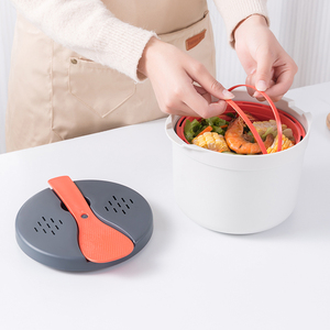 Vaporera de Arroz para Microondas Personalizada, Vaporera de Plástico para Microondas, Vaporera de Arroz y Verduras para Microondas para Cocinar Verduras - Product Image 3