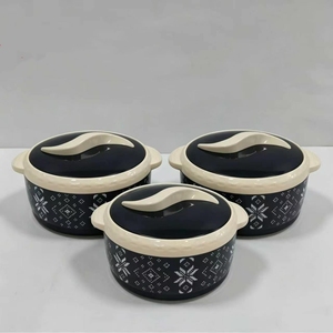 Elegante Contenedor Térmico Estampado para Alimentos 1.5L 2L 2.5L con Asa Ondulada para Catering y Buffet, Mantiene Caliente y Frío, Vajilla para Norteamérica - Product Image 2