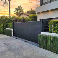 Portail Principal de Jardin Moderne Personnalisé : Photos de Designs de Maisons, Portail Coulissant Électrique en Aluminium, Portail de Cour en Alliage d'Aluminium