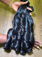 Paquete de Cabello Humano Natural Ondulado Profundo Rizado de Donante Único, Cabello Camboyano Ondulado, Venta al por Mayor para Proveedores
