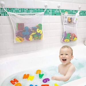 Sac de rangement suspendu en maille imperméable pour jouets de bain de bébé, idéal pour la maison - Product Image 4