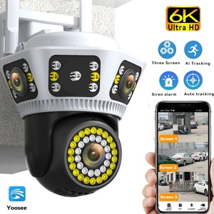 Yoosee 6K 12MP UHD Three Lens 4g Wifi PIR Detection IP Cameras Outdoor PTZ <b>Wireless</b> CCTV PTZ Bullet Surveillance <b>Security</b> <b>Camera</b> - Product Image 1
