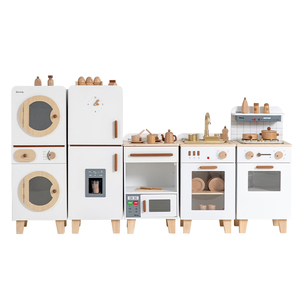 Creative Wooden Kitchen Play Set Montessori Cooking <b>Tools</b> Safe Pretend Play Educational <b>Toy</b> for Early Childhood Role-Playing - Product Image 6