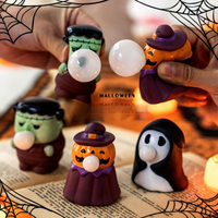 Lanterne citrouille en plastique, jouet pour enfants, style dessin animé, jouets anti-stress Halloween pour enfants