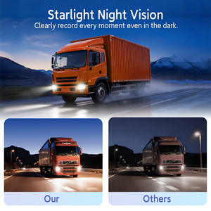 Telecamera da cruscotto 4G per camion con monitor touch IPS da 10,36'' IP67, 4 canali HD1080P, visione notturna per camion, <span class=keywords><strong>camper</strong></span>, roulotte - Product Image 3