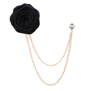 Broche de Flores para Hombre, Pin de Solapa para Traje, Tela de Satén de Seda para Boda, <span class=keywords><strong>Barato</strong></span> al por Mayor - Product Image 4