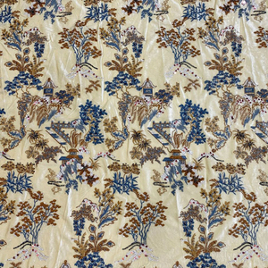 Tessuto coreano con perline di velluto e paillettes ricamato stile cinese pesante con <span class=keywords><strong>tenda</strong></span> da scarpe per la casa cappotto abito - Product Image 5