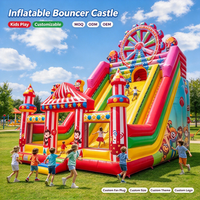 Château gonflable commercial avec toboggan pour enfants, en PVC, pour location extérieure, logo personnalisé, OEM