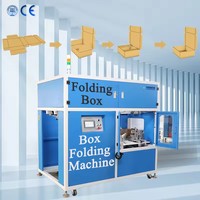 Machine à plier les boîtes en carton rigide automatique PLC UBL haute vitesse (720-900 pièces/h) avec garantie d'un an pour les pizzas et la restauration rapide