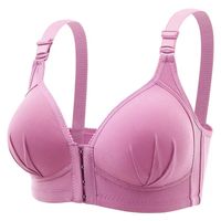 Soutien-gorge sans armatures respirant pour femme adulte, à fermeture avant, bonnets couvrants, confort optimal, avec bretelles antidérapantes, pour le maintien quotidien