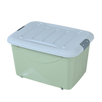 Boîte de rangement en plastique rectangulaire PP extra large, imperméable, durable, multifonctionnelle, pour jouets et vêtements, conteneur de déménagement, organique