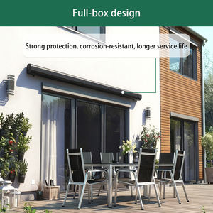 Auvent extérieur motorisé rétractable à boîte complète résistant au vent - Product Image 4