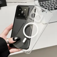 Étui magnétique transparent ultra fin en PC pour Xiaomi Redmi Note 17 16 15 14 13 12 11 10S Pro Ultra K80 K70 K60 K50 S Housse fine