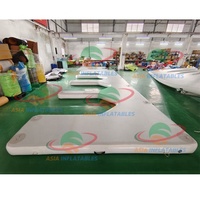 Vente Flash : Îles Flottantes Gonflables, Plateforme Ponton pour Bateaux et Jet-skis, Plateforme de Quai Gonflable
