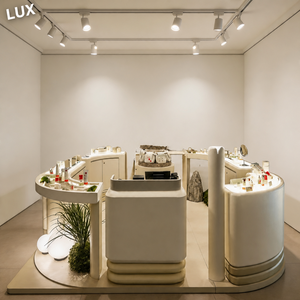 Meubles sur mesure pour boutique de soins de la peau, design d'intérieur de boutique de parfums en bois, vitrine de présentation de cosmétiques pour magasin de maquillage, armoire de présentation - Product Image 1