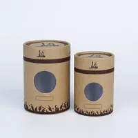 Tube en papier biodégradable, contenants cosmétiques vides, tube rond en carton pour l'emballage de crème pour le visage et de poudre