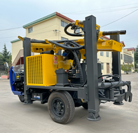 Foreuse de puits d'eau montée sur tricycle KY 200m avec moteur diesel Yuchai 58KW