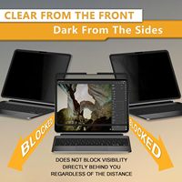 Protection d'écran anti-espion 2 voies pour iPad Air 13 pouces 2024, film protecteur anti-reflet amovible avec adhésif sur les bords, vente chaude